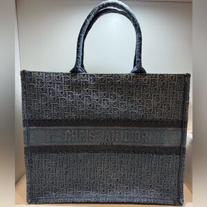 Christian Dior Large Denim Book Tote